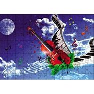 Cakapuzzle Gökyüzündeki Notalar ve Gitar Mdf 120 Parça Puzzle