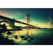 Cakapuzzle Golden Gate Köprüsü Dijital Art 120 Parça Ahşap Puzzle