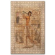 Cakapuzzle Golfcu Kadın Afişi Görseli Ahşap 1000 Parça Puzzle