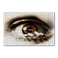 Cakapuzzle Göz ve Kenarındaki Parmaklar 120 Parça Ahşap Puzzle