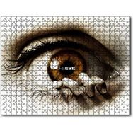 Cakapuzzle Göz ve Kenarındaki Parmaklar Mdf 500 Parça Puzzle