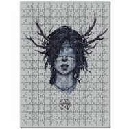 Cakapuzzle Gözleri Kapalı Minimalist Anime Adam Görsel Mdf 255 Parça Puzzle