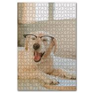 Cakapuzzle Gözlüklü Beyaz Sevimli Köpek 500 Parça Puzzle