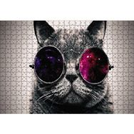 Cakapuzzle Gözlüklü Kedi 500 Parça Puzzle