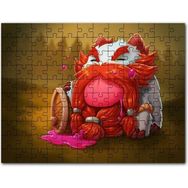 Cakapuzzle Gragas Oyunu Kahramanı Animasyon Görseli Mdf 120 Parça Puzzle