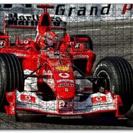 Cakapuzzle Grand Prix Fiat Yarış Arabası Görseli Mdf 120 Parça Puzzle