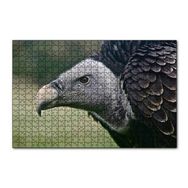 Cakapuzzle Gri Başlı Siyah Akbaba Yakın Çekim 120 Parça Ahşap Puzzle