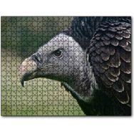 Cakapuzzle Gri Başlı Siyah Akbaba Yakın Çekim 255 Parça Ahşap Puzzle