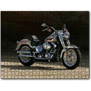 Cakapuzzle Gri Harley Davidson Motorsiklet 1000 Parça Ahşap Puzzle