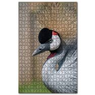 Cakapuzzle Gri Taçlı Turna Kuşu Görseli Ahşap 255 Parça Puzzle