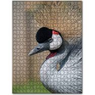 Cakapuzzle Gri Taçlı Turna Kuşu Görseli Ahşap 500 Parça Puzzle