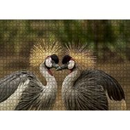 Cakapuzzle Gri Vinçler Taç Kuşları Görsel 120 Parça Ahşap Puzzle