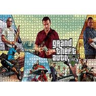 Cakapuzzle Gta 5 Michael Franklin ve Trevor Kompozisyon Mdf 1000 Parça Puzzle