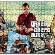 Cakapuzzle Gta 5 Michael Franklin ve Trevor Kompozisyon Mdf 500 Parça Puzzle
