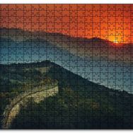 Cakapuzzle Günbatımı Çin Seddi Mdf 120 Parça Puzzle