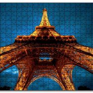 Cakapuzzle Günbatımı Eyfel Kulesi Alttan Görünüş Mdf 1000 Parça Puzzle