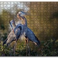 Cakapuzzle Günbatımında Balıkçıl Çift Mdf 255 Parça Puzzle