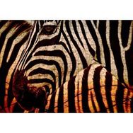 Cakapuzzle Günbatımında Zebra Desenleri Yakın Çekim Mdf 255 Parça Puzzle