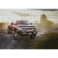 Cakapuzzle Gündoğumu ve Chevrolet Kamyonet 120 Parça Ahşap Puzzle