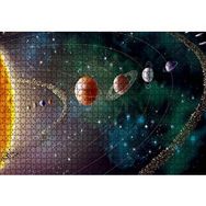Cakapuzzle Güneş Sistemi ve Yörüngede Gezegenler Mdf 1000 Parça Puzzle