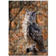Cakapuzzle Gururlu Baykuş Görseli Mdf 120 Parça Puzzle