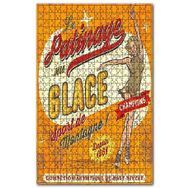Cakapuzzle Güzel Kadın Buz Pateni Yarışı Görseli Ahşap 1000 Parça Puzzle