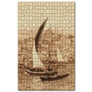 Cakapuzzle Haliçin Girişinde Yelkenli Kayıklar Ahşap 1000 Parça Puzzle