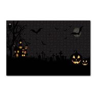 Cakapuzzle Halloween'de Dolunay 120 Parça Yapboz MDF Puzzle