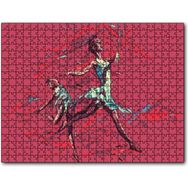 Cakapuzzle Hareketli Balerin Djital Sanat Resmi Mdf 500 Parça Puzzle