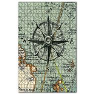 Cakapuzzle Harita Ortasında Pusula Görseli Ahşap 255 Parça Puzzle