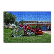 Cakapuzzle Harley Davidson Road King Görseli 120 Parça Ahşap Puzzle