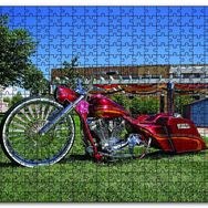Cakapuzzle Harley Davidson Road King Görseli Mdf 120 Parça Puzzle