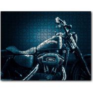 Cakapuzzle Harley Davidson Siyah Klasik Karanlık Mod Mdf 500 Parça Puzzle