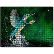 Cakapuzzle Havalanan Sinekkuşu ve Su Damlacıkları Mdf 1000 Parça Puzzle