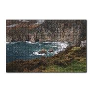 Cakapuzzle Hırçın Deniz ve Koyun Sonunda Kayalıklar 120 Parça Ahşap Puzzle