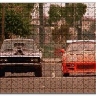Cakapuzzle Hızlı Öfkeli Kırmızı Siyah Otomobil Mdf 1000 Parça Puzzle