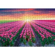 Cakapuzzle Hollanda Gündoğumunda Lale Tarlaları Mdf 500 Parça Puzzle