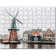 Cakapuzzle Hollanda Yeldeğirmeni ve Şirin Kasaba Mdf 255 Parça Puzzle