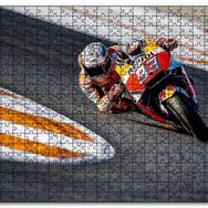 Cakapuzzle Honda Repsol Turuncu Kırmızı Motorsiklet Mdf 1000 Parça Puzzle