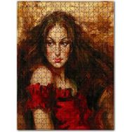 Cakapuzzle Hüzünlü Bakışlı Kadın 120 Parça Puzzle