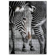 Cakapuzzle Hüzünlü Zebra ve Burnundaki Leke Mdf 120 Parça Puzzle