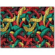 Cakapuzzle Iç Içe Geşmiş Renkli Oklar Görseli 255 Parça Yapboz Mdf Puzzle