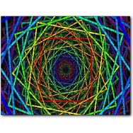 Cakapuzzle Içiçe Sarmal Renkli Kareler 1000 Parça Yapboz Mdf Puzzle