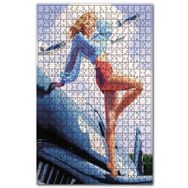 Cakapuzzle İkinci Dünya Savaş Uçağı ve Seksi Kız Ahşap 255 Parça Puzzle