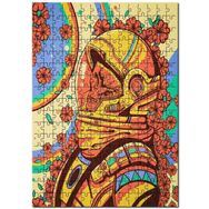 Cakapuzzle Illtürasyon Astronot Çiçekli Mdf 120 Parça Puzzle