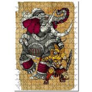 Cakapuzzle Ilütrasyon Fil Şovalye Mdf 120 Parça Puzzle