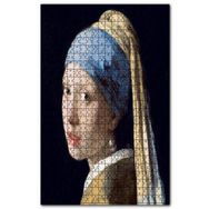 Cakapuzzle İnci Küpeli Kız Yağlıboya Resim Ahşap 1000 Parça Puzzle