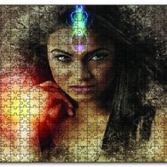 Cakapuzzle Işık Şaçan Kadın Fantastik Ahşap 255 Parça Puzzle