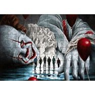 Cakapuzzle It Filmi Karakteri Palyaço ve Kurbanları Mdf 120 Parça Puzzle