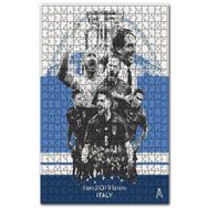 Cakapuzzle İtalya Uefa Euro 2021 Şampiyonluk Kupası Ahşap 500 Parça Puzzle